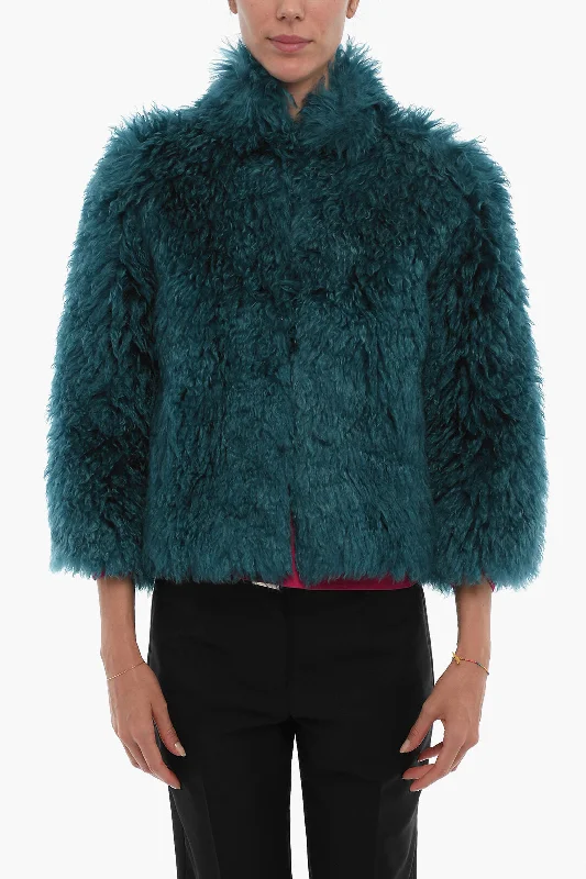 Deal of the Day Becagli Since 1944 Lined faux-Fur Jacket