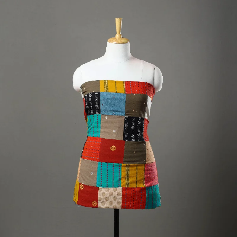 Huge Discounts Multicolor - Handcrafted Patchwork Cotton Kurta Material (3m) 37