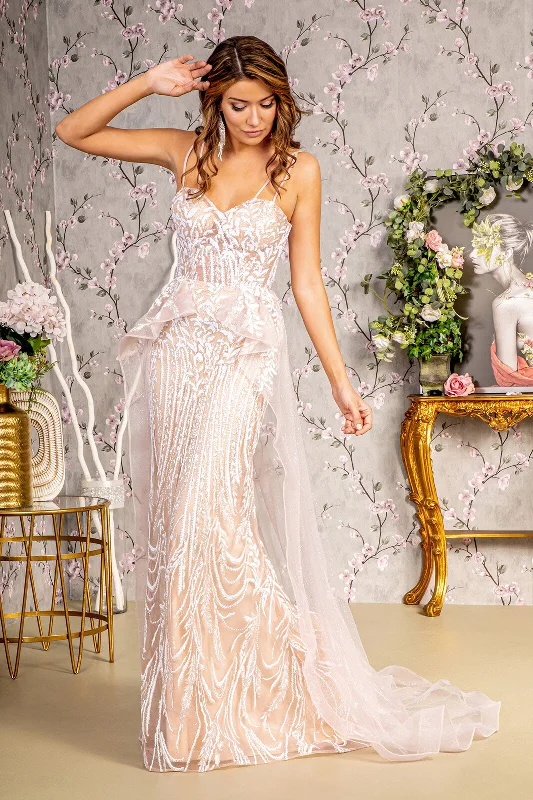 Super Sale Glitter Mermaid Evening Long Prom Dress