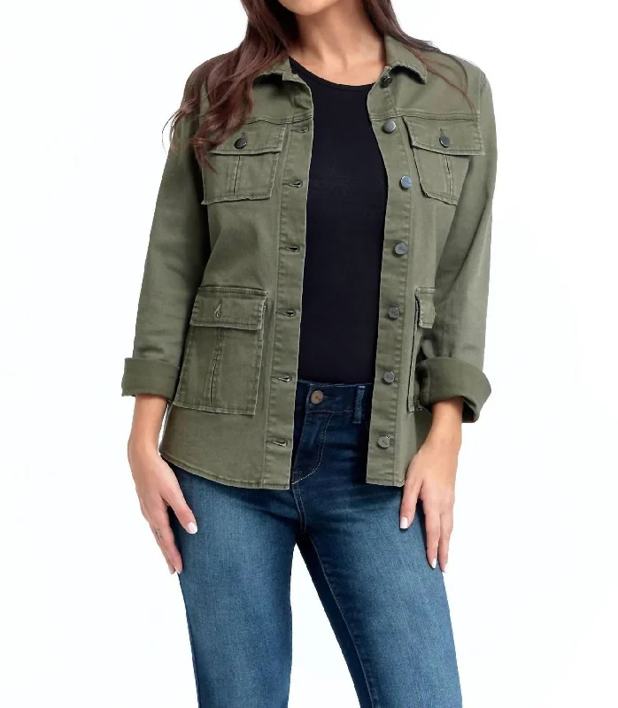 Last Chance Stretch Utility Jacket In Kasey