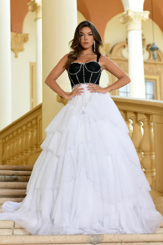 Daily Deals Ava Presley 28592 Long Prom Formal Beaded Ball Gown