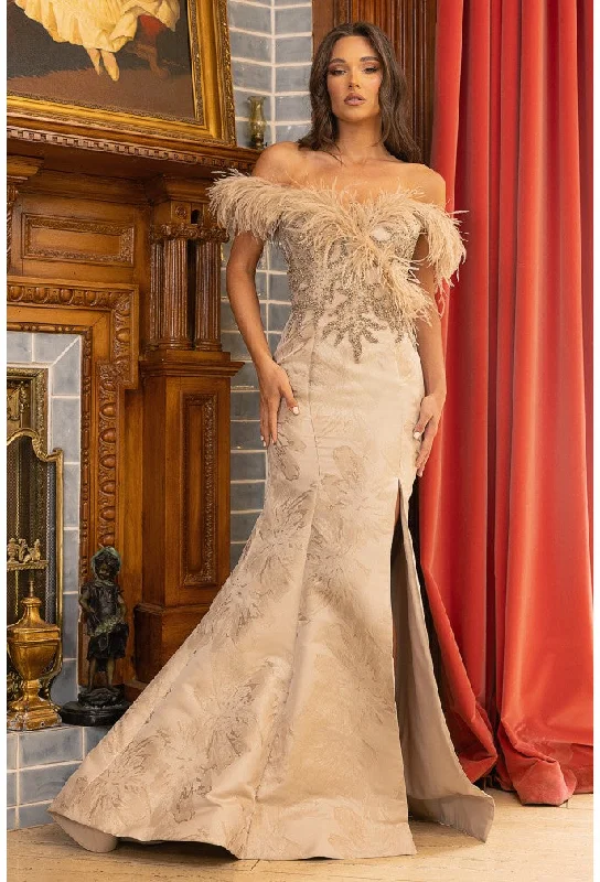 Grand Opening Sale Terani Couture 242E3132 Long Mermaid Formal Evening Prom Dress