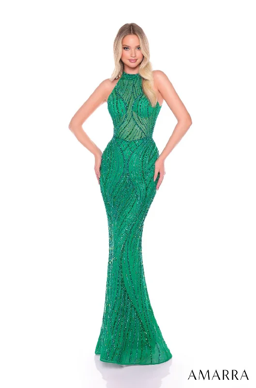 Weekend Special Amarra 88145 Fitted Sequin Long Formal Prom Dress
