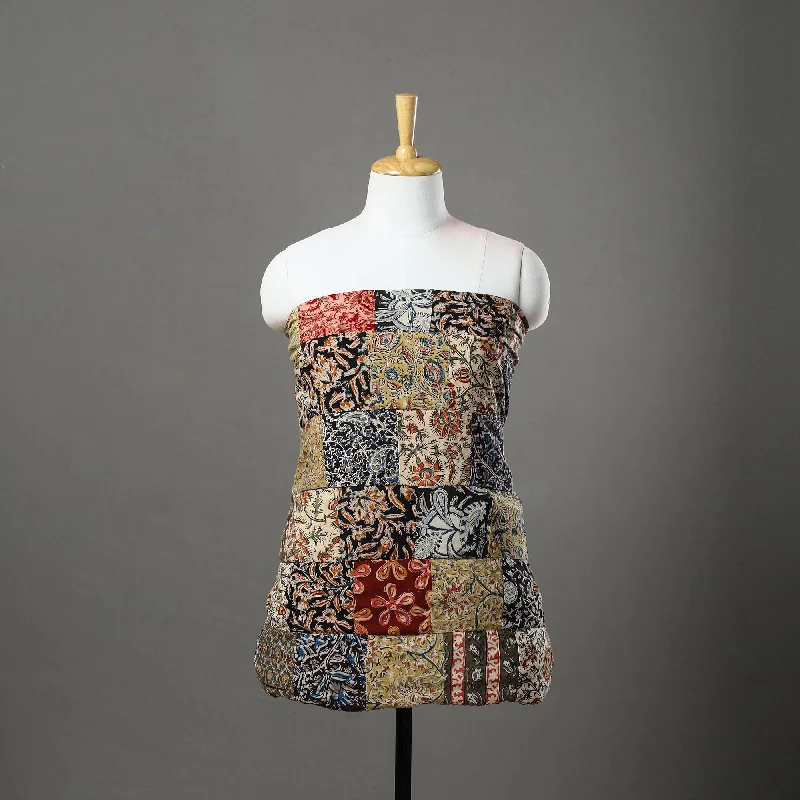 Today's Special Multicolor - Patchwork Cotton Kalamkari Kurta Material (2.8m) 06