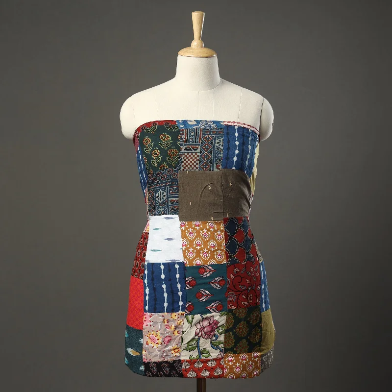Value Deals Multicolor - Tukdi Kaam Patchwork Cotton Kurta Material - (2.9 meter) 18