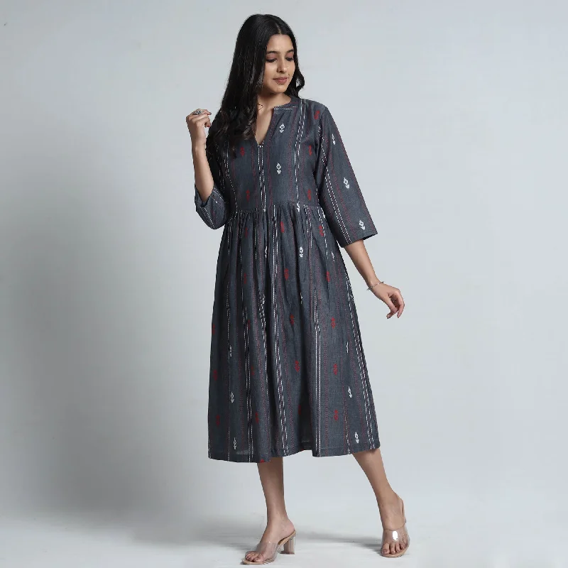 Don’t Miss Out Black - Exquisite Jacquard Cotton Dress