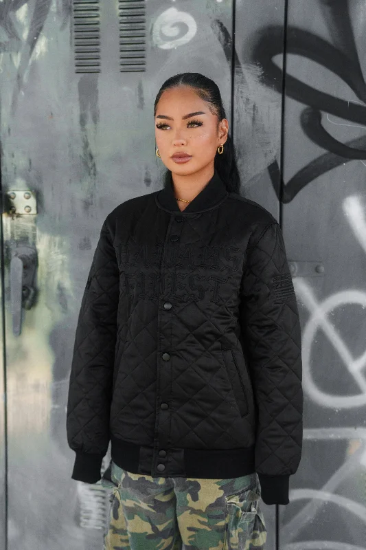 Markdowns BLACK OLD ENGLISH VARSITY JACKET