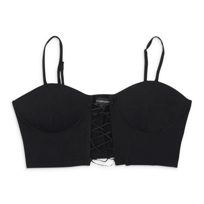 Deal Dash CALLIPYGIAN TOP BLACK BRA