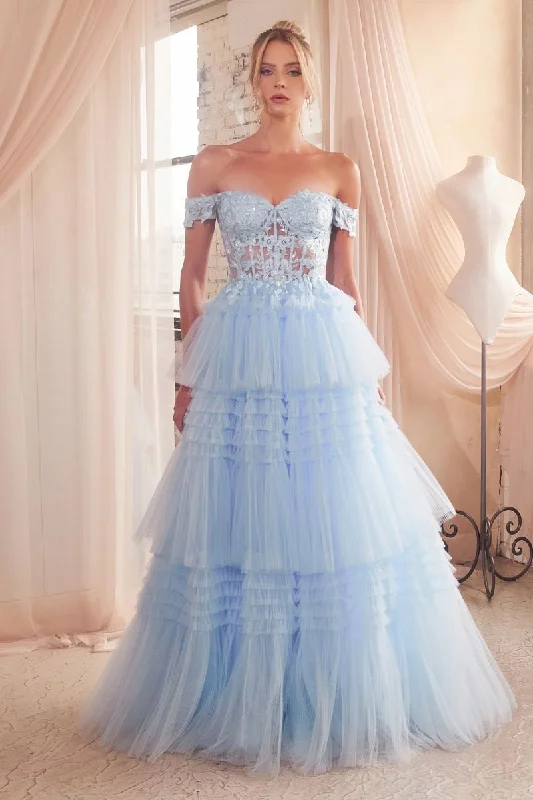 Savings Bonanza Cinderella Divine 9315 Long Formal Prom Pleated Ball Gown