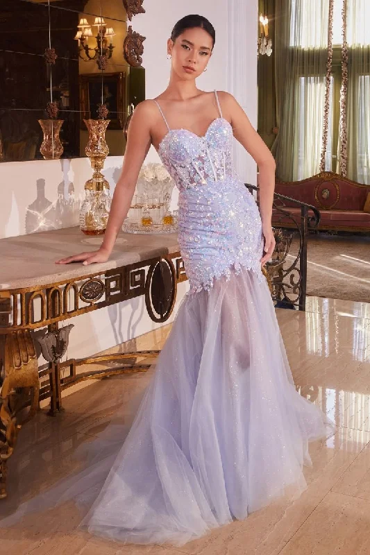 Savings Spectacular Cinderella Divine CB148 Long Sequin Mermaid Formal Prom Dress