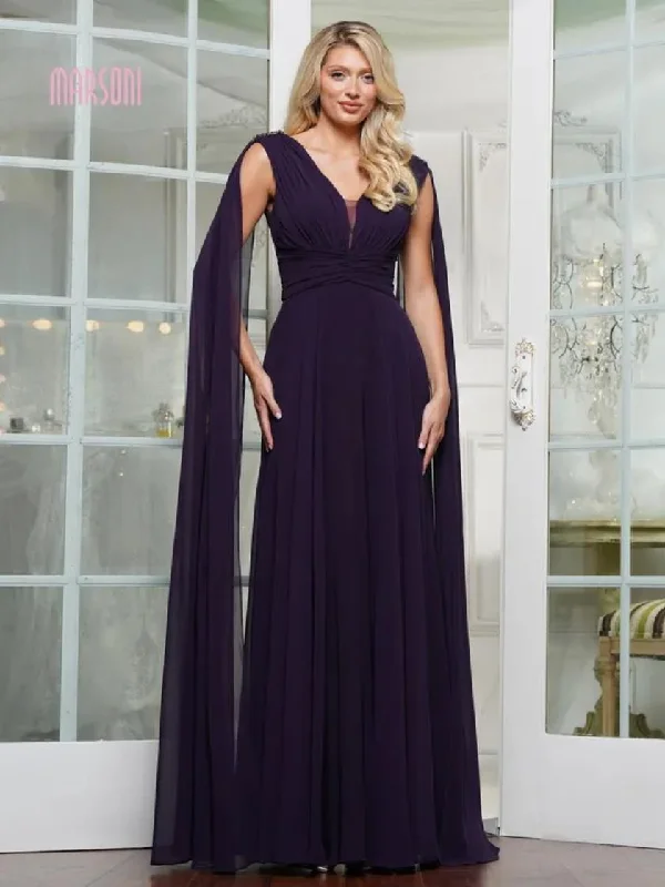 Huge Discounts Marsoni MV1349 Long A Line Evening Formal Dress