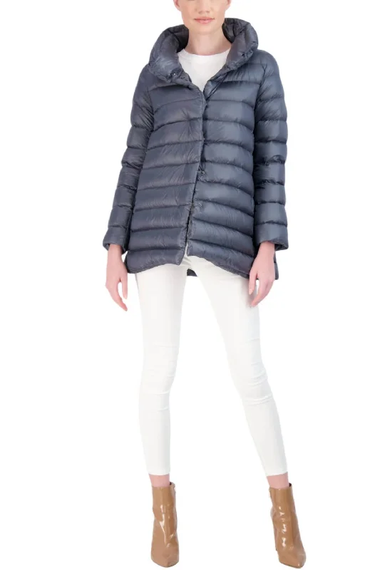 Extra Savings Chelsea A-Frame Down Jacket In Petrol