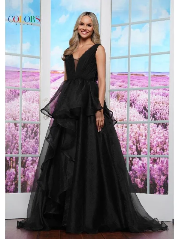 Today’s Special Colors 3490 Long Ball Gown Ruffle Formal Prom Dress