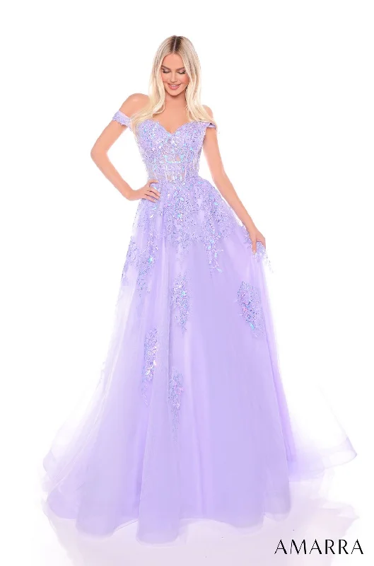 Amazing Deals Amarra 88117 Long Formal A Line Evening Prom Dress