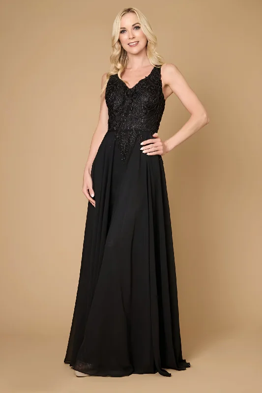 Savings Galore Long Formal Party Dress Plus Size Black Tie Black/Black