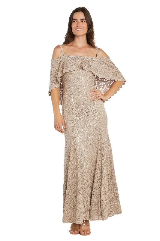 Special Price R&M Richards 3236 Long Sequin Lace Mermaid Formal Dress