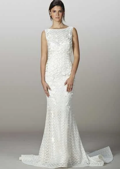 Special Discount Liancarlo Guipure 5835 Lace Boatneck Sheath