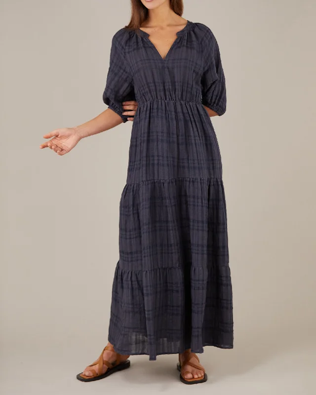 Lowest Price Pila Linen Maxi Dress - Navy