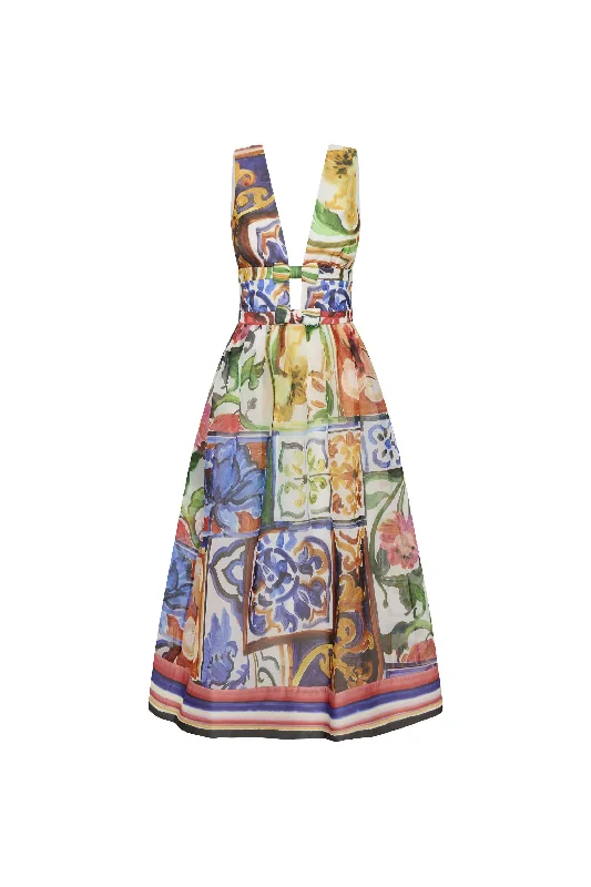 Major Savings Ruffo Midi Dress