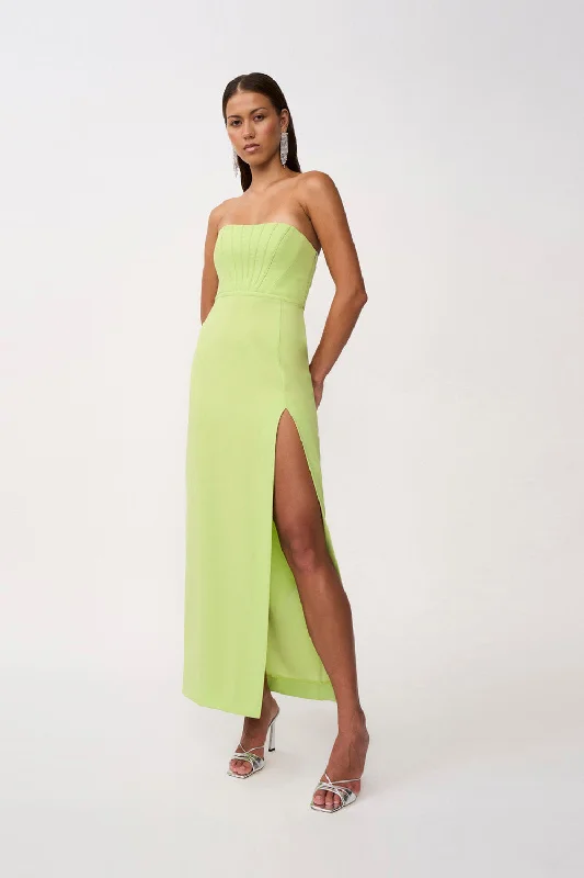 Early Access Brielle Bind Strapless Dress | Final Sale - Pear Green