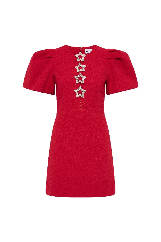 Instant Discount Akari Puff Sleeve Mini Dress