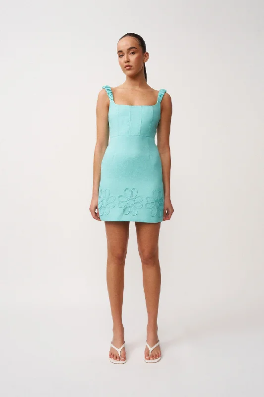New Markdowns Giovanna Pipe Mini Dress | Final Sale - Aqua