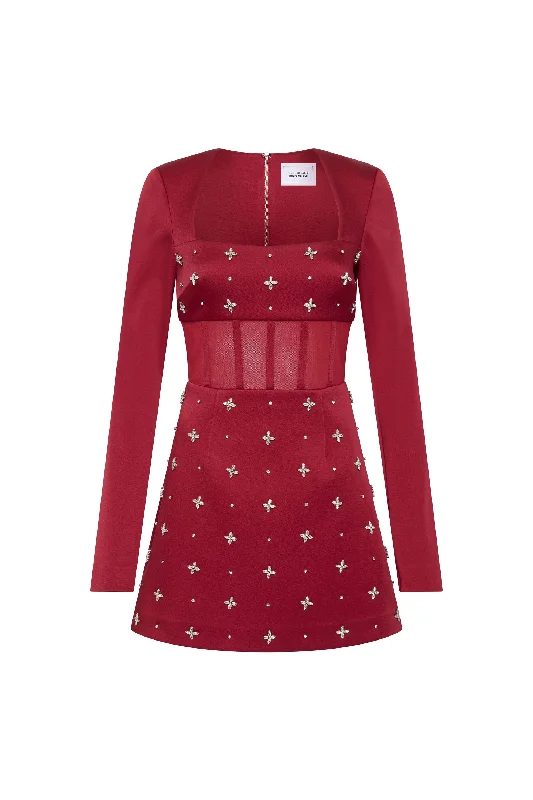 Deep Discounts Carmella Long Sleeve Mini Dress