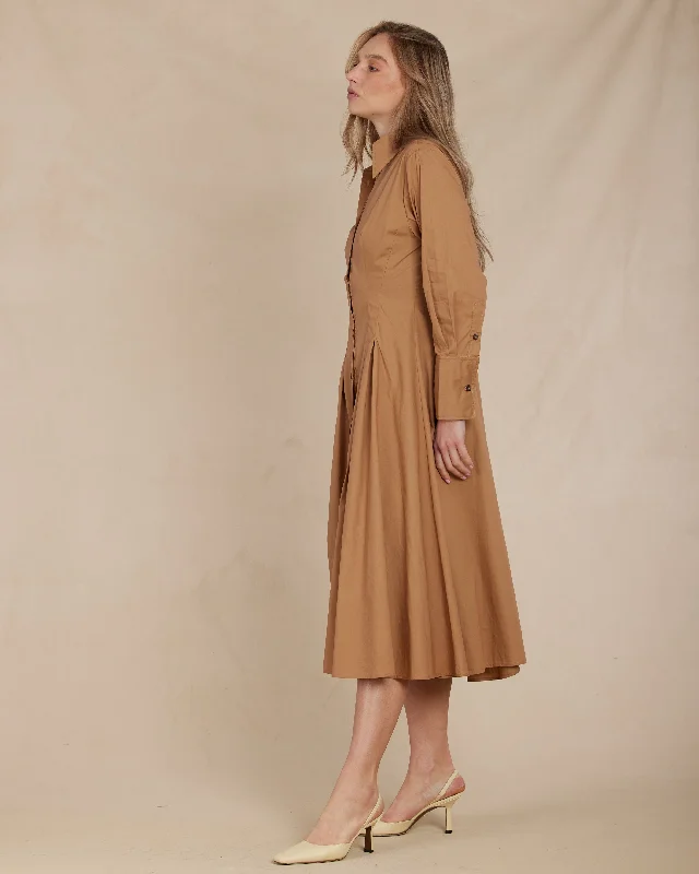 Markdowns Mattea Cotton Poplin Shirt Dress - Sienna