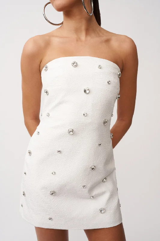 Big Discounts Grace Confetti Strapless Mini Dress | Final Sale - Ivory