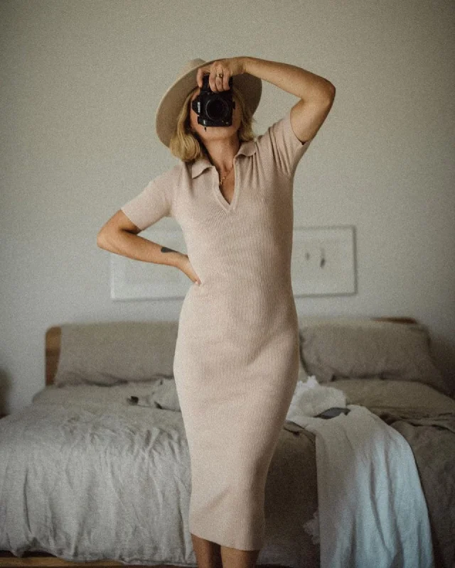Incredible Offers Pablo Knit Dress - Beige
