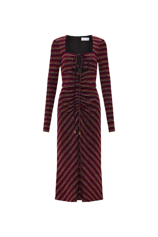 YEAR-End Sale Aisha Keyhole Midi Dress