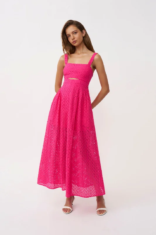 Blowout Deals Willow Anglaise Sun Dress - Pink