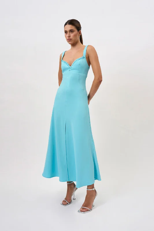 Markdowns Lady Lace Up Ankle Dress | Final Sale - Blue