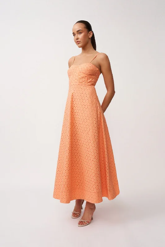 Low Prices Penelope Peach Anglaise Dress | Final Sale - Peach