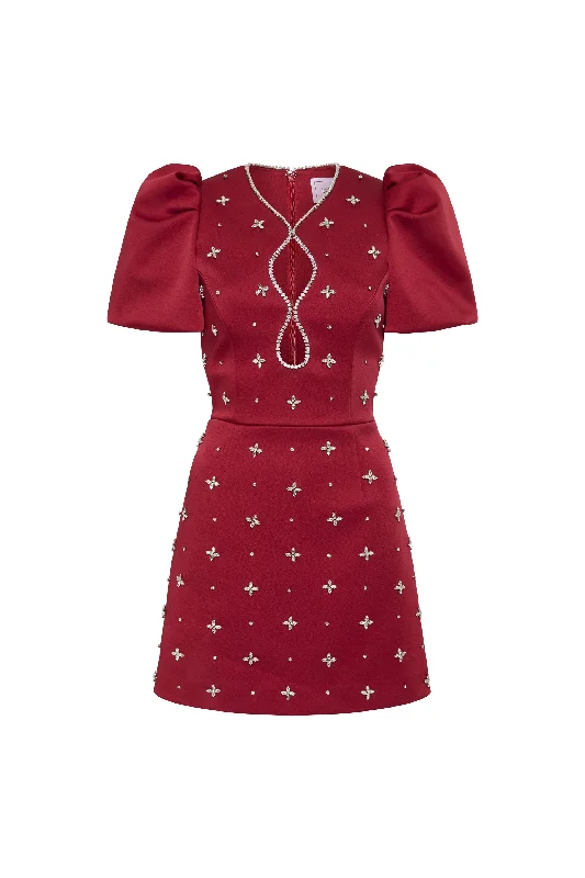 Year-End Sale Carmella Puff Sleeve Mini Dress