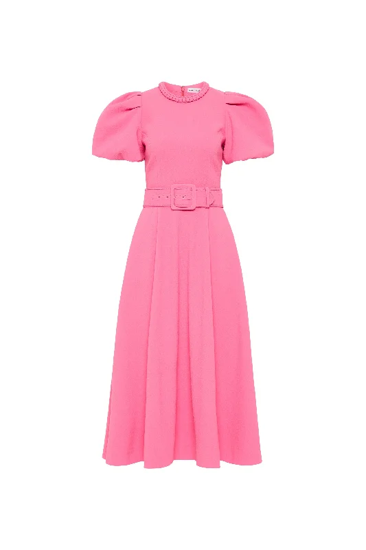 Major Savings Rosita Puff Sleeve Midi Dress