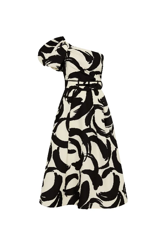 Shop and Save Pompidou One Shoulder Midi Dress