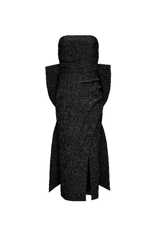 Take Advantage Helene Bow Midi Dress