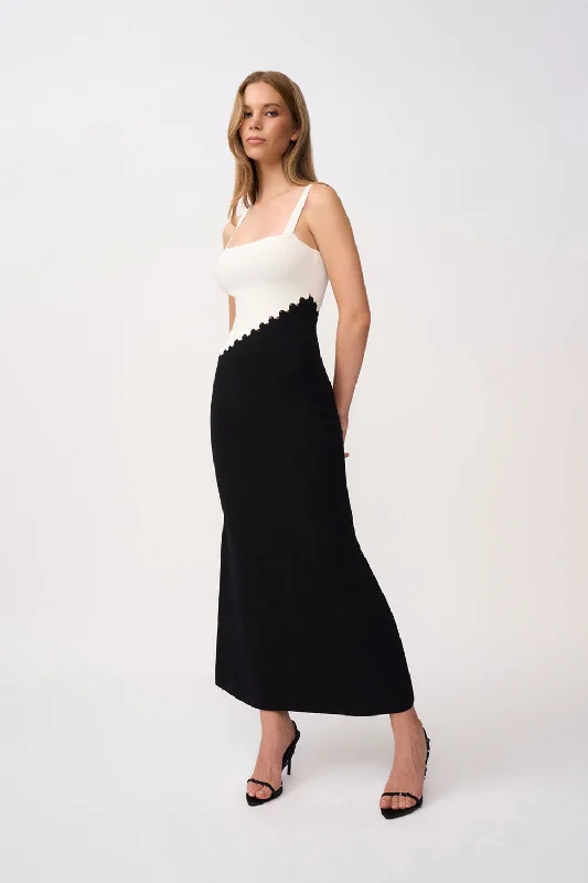 Fantastic Offers Giulia Loop Knit Dress - Black Ivory