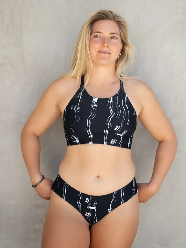 Limited Quantity Alexa Eco Friendly Stay Put Bikini Top- Sensi Stripe
