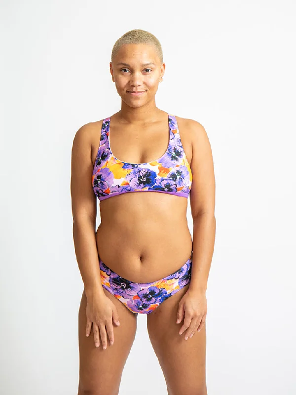 Price Drop Issy Eco Friendly Strap Back Surf Bikini Top - Poppy