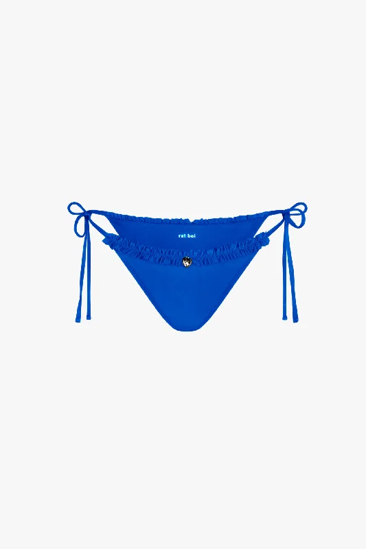 Incredible Offers RUFFLE CHARM BIKINI BOTTOM IN ULTRAMARINE