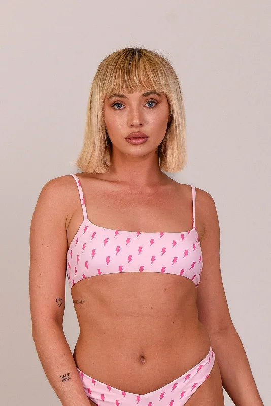 Inventory Reduction Strike of Luck Lace up Crop Bikini Top